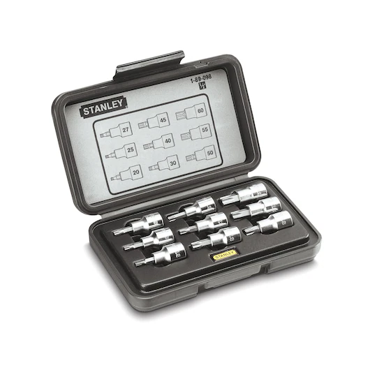 Coffre à douilles Torx 1/2" - Jeu de 9pcs