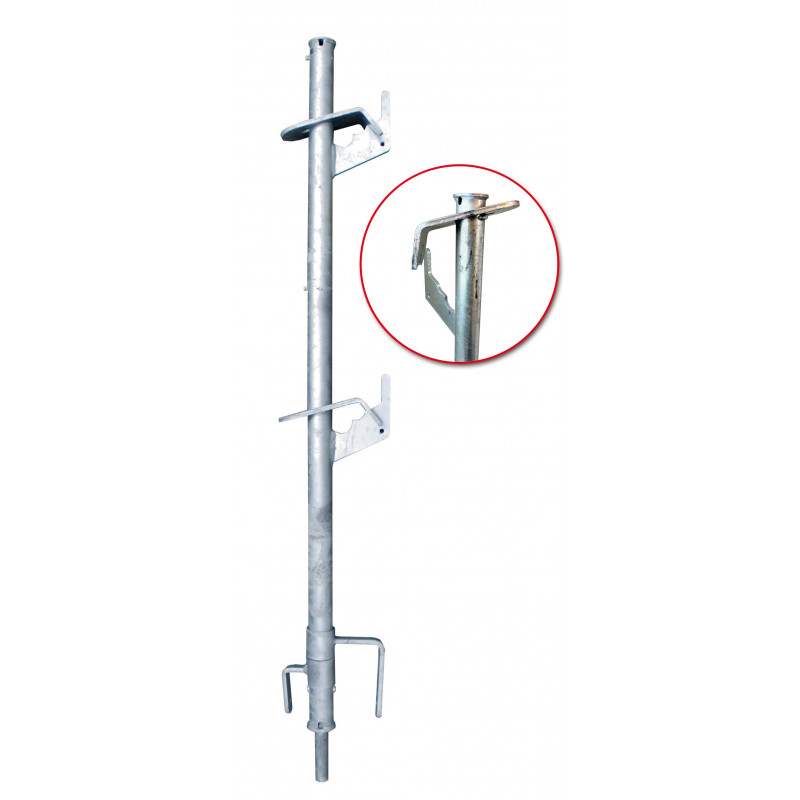 Garde-corps de réservation multidirectionnel à clavette