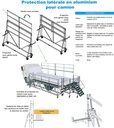 Protection latérale en aluminium pour camion
