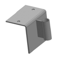 Platine rive de dalle pour potelet 25mm