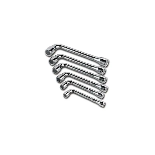 Clé à pipe débouchée 6X12 pans - Jeu de 6 pcs