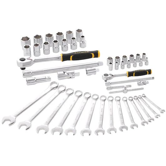 Coffret de douilles ¼’’ + ½’’ + clés mixtes - Jeu de 50 pcs - Fatmax