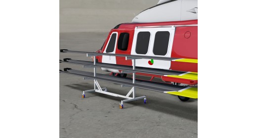 Support de pales d'hélicoptère personnalisé