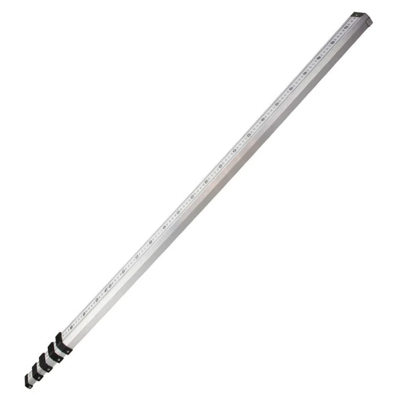 Tige de mesure télescopique métrique 5 m cm/mm