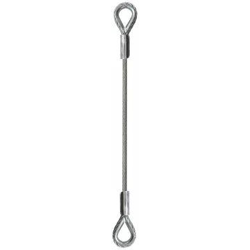 Câble de sureté " Gainé PVC " - 2 boucles cossées