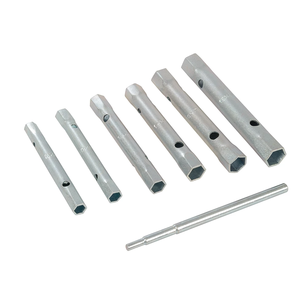 Clés tubulaires doubles, métrique, 6 pcs