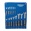 Clés mixtes à cliquet et à tête inclinable, 14 pcs