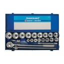 Douilles métriques, 12 pans, 3/4", 21 pcs