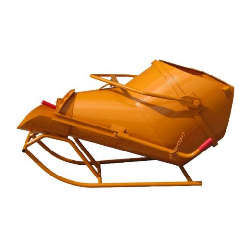 Benne à béton couchée