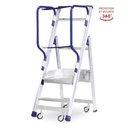 Minipirl escabeau de travail sécurisé aluminium