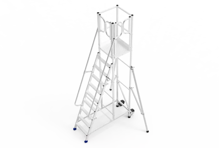 Escabeau avec sortie latérale