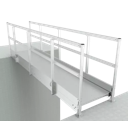 Passerelle de franchissement en caillebotis acier