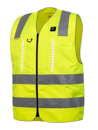 Gilet haute visibilité LED