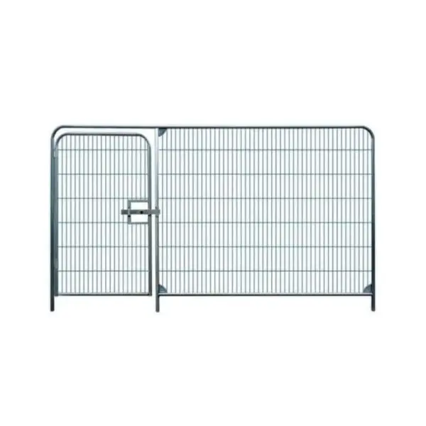 Portillon piétonnier dans clôture arrondie - Securasite®