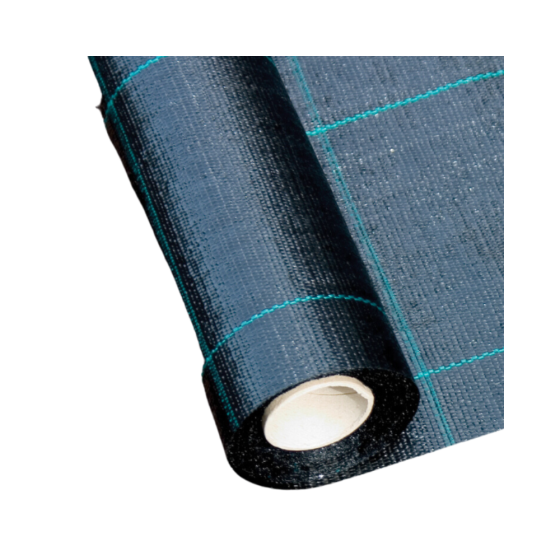 Rouleau de membrane géotextile tissée 4,5 m x 100 m Noir