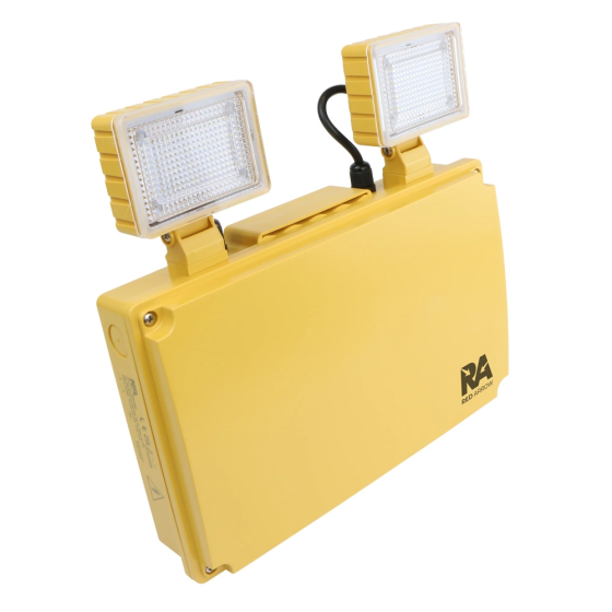 Projecteur LED d'urgence double Juno 65 pour chantier 110V 500lm