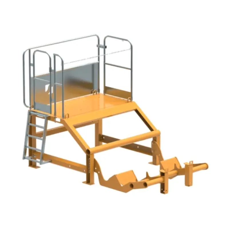 Podium de lavage horizontal pour bennes à béton droite ou couchée - Secatol