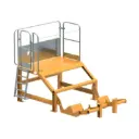 Podium de lavage horizontal pour bennes à béton droite ou couchée - Secatol