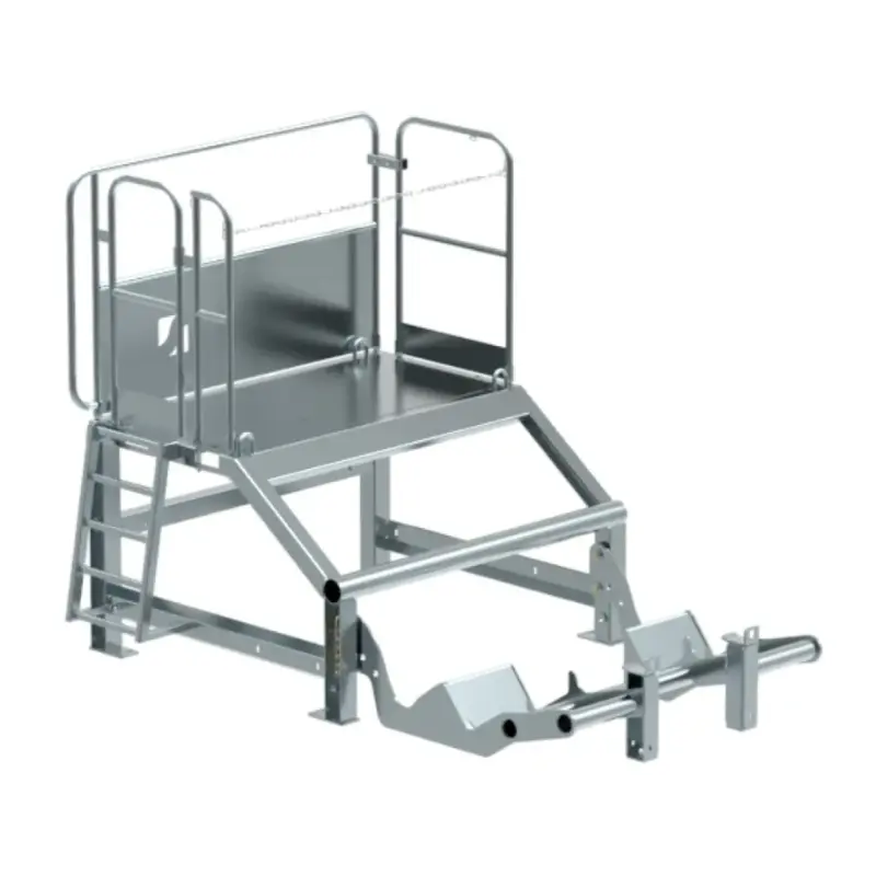 Podium de lavage horizontal pour bennes à béton droite ou couchée - Secatol