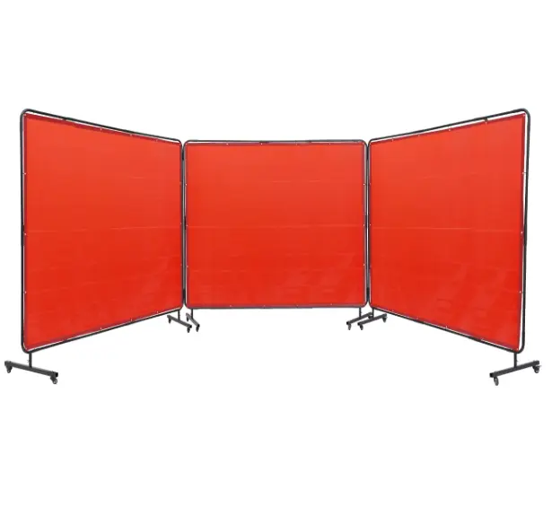 Ecran de protection de soudage mobile 3 panneaux