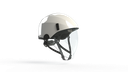 Casque de sécurité contre les arcs électriques armourU Fuji ARC non ventilé avec écran facial incolore – Blanc