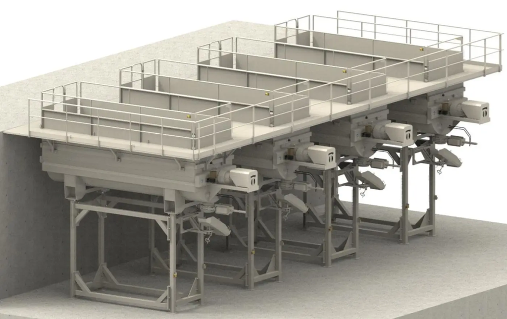 Ensemble de 4 Trémies agitatrices PSE VH 16400 L