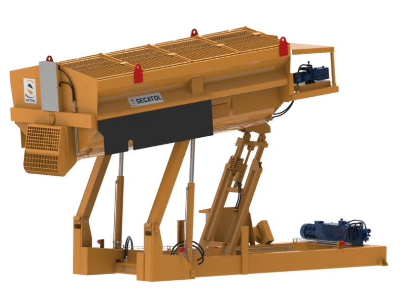 Trémie agitatrice relevable