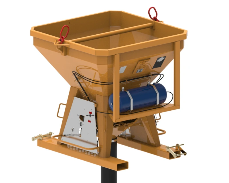 Benne ouverture pneumatique et radiocommandée TI PF FU