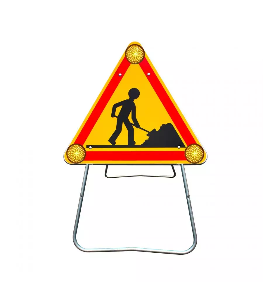 Panneau de chantier ak5 triflash