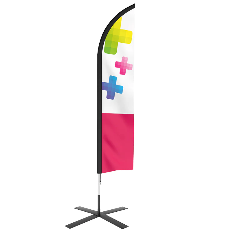 Drapeau forme plume 
