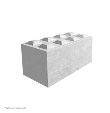 Bloc béton Safebloc® de type "lego", en granulats recyclés