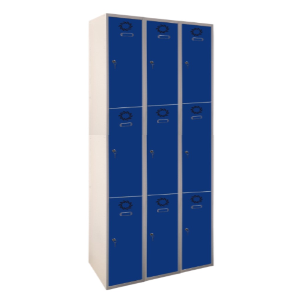 Vestiaire multi-cases 3 niveaux - 3 à 12 portes