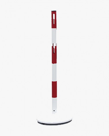 Poteau métal base fixe - double hauteur de chaine