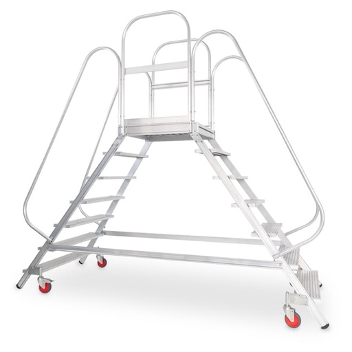 Plateforme roulante double accès aluminium