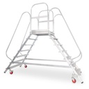 Plateforme roulante double accès aluminium