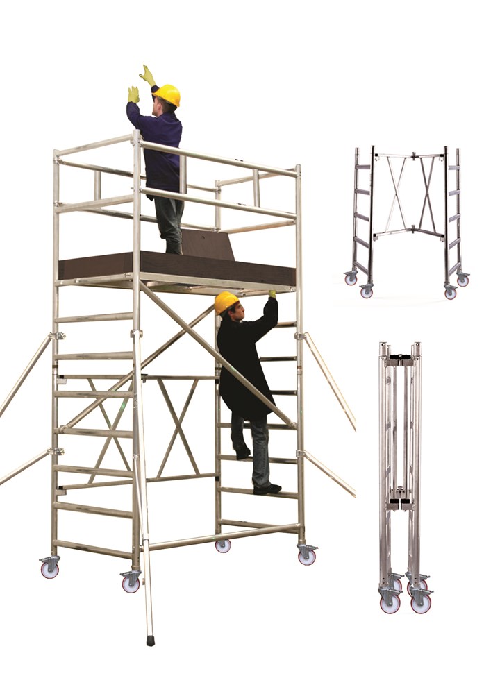 Echafaudage Aluminium pliant CASTTEL Plus