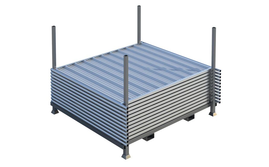 Rack de rangement horizontal pour clôtures bardées