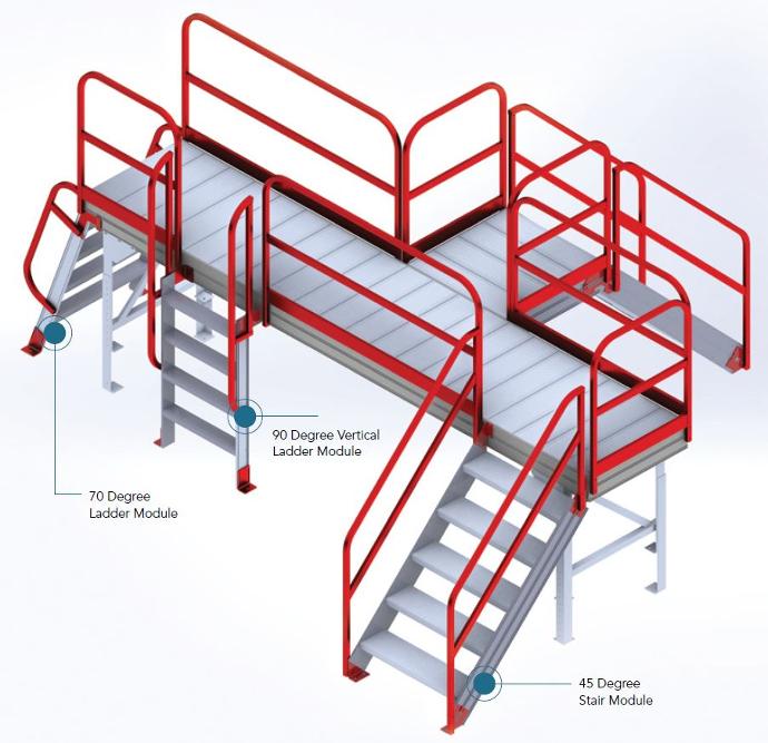 Adaptastep - Escaliers et plates-formes modulaires en aluminium