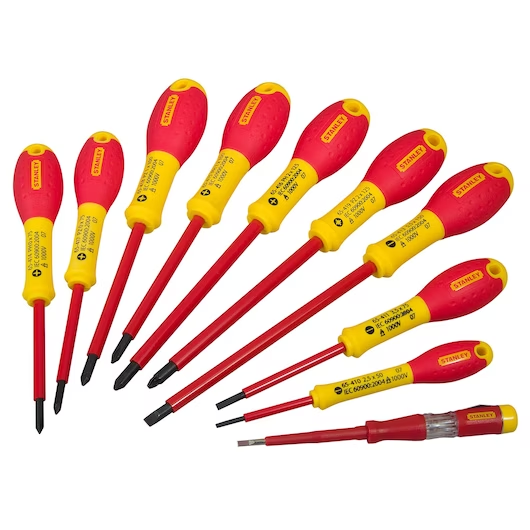 Lot de 10 Tournevis Phillips Isolé Fatmax Stanley