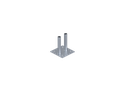 Platine pour clôture temporaire