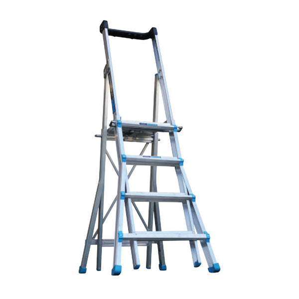 Escabeau télescopique réglable pour chantier - AdjustaStep Aluminium Pro