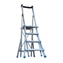 Escabeau télescopique réglable pour chantier - AdjustaStep Aluminium Pro