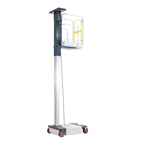 DOUBLON -Nacelle compacte motorisée à mât vertical hauteur de travail jusqu'à 4950 mm
