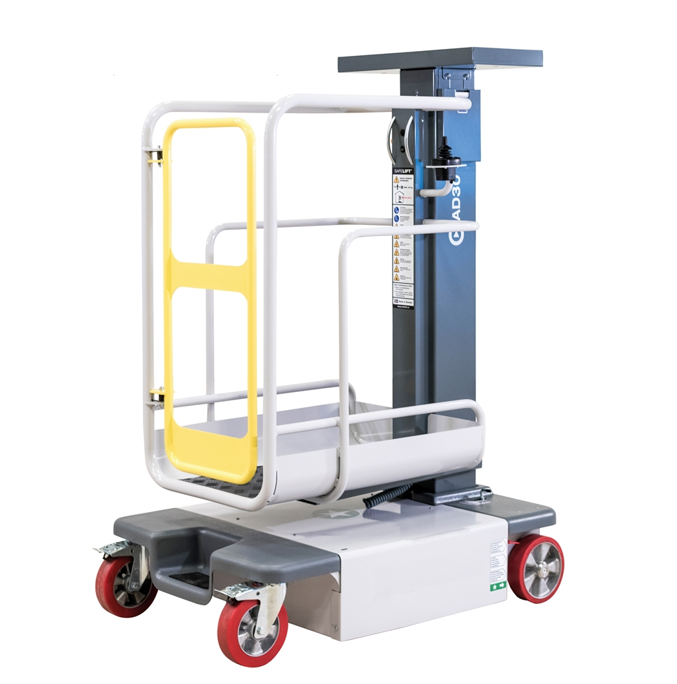 Nacelle semi-électrique à mât vertical hauteur de travail jusqu'à 4,95m