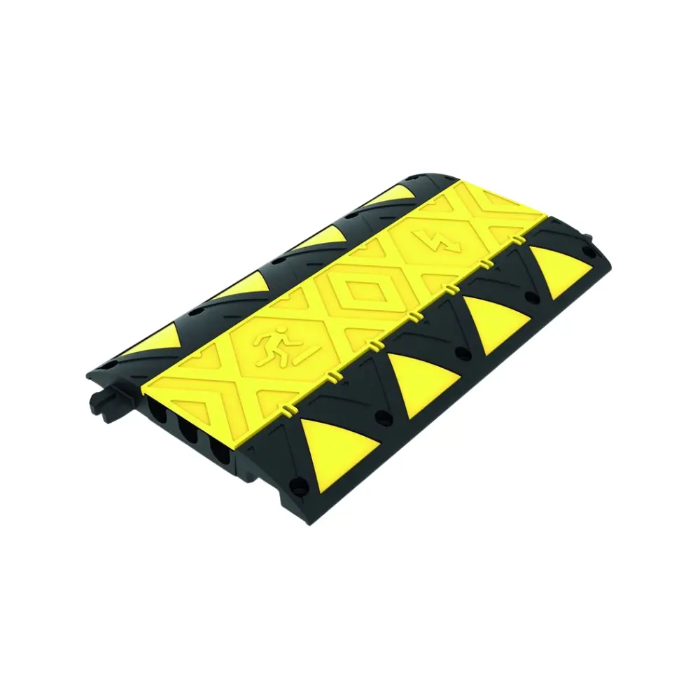 Rampe de protection pour câbles et tuyaux -Noir/Jaune 