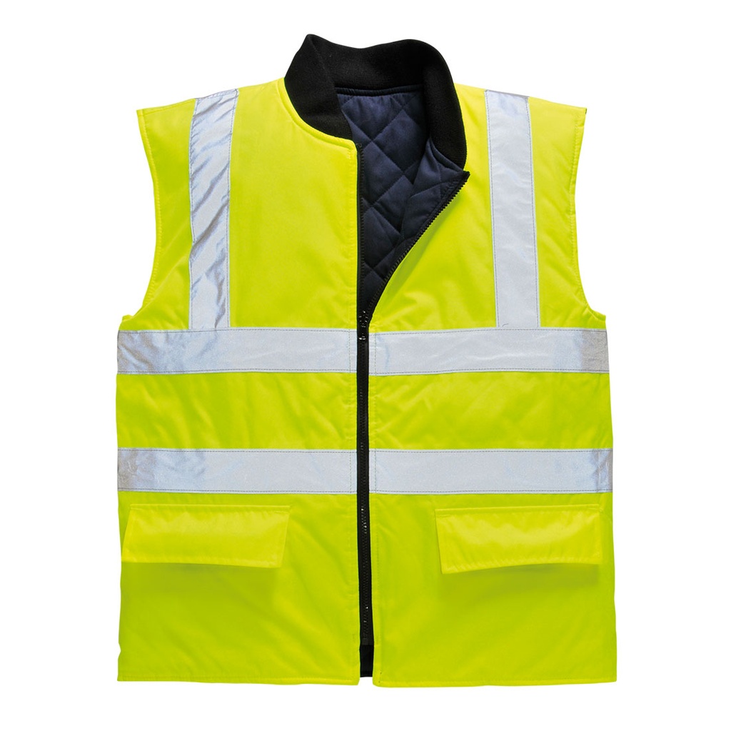 Gilet Haute Visibilité Réversible - sans manche 