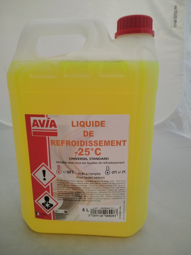 Liquide de refroidissement universel -25° jaune