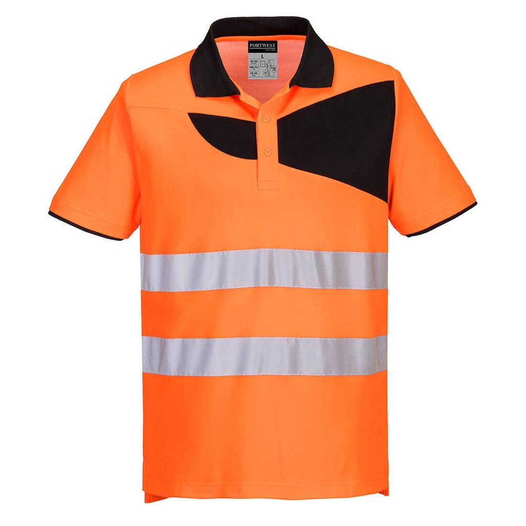 Polo haute visibilité PW2 - Manches courtes