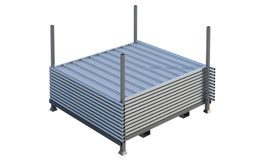 Rack de Rangement Horizontal pour Clôtures Bardées