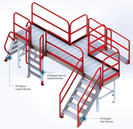 Adaptastep - Escaliers et plates-formes modulaires en aluminium